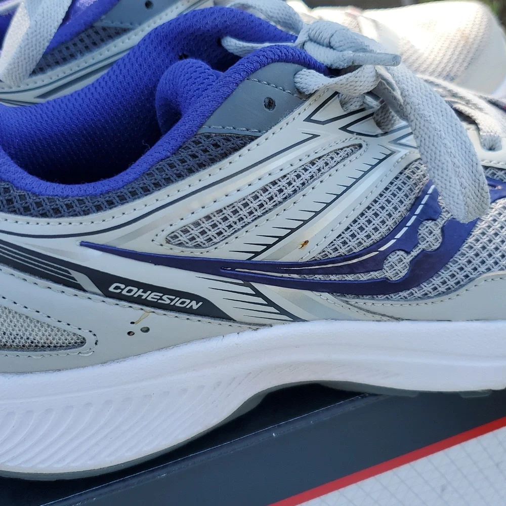 Saucony Cohesion 14 Women's Size 10 EUC White Purple